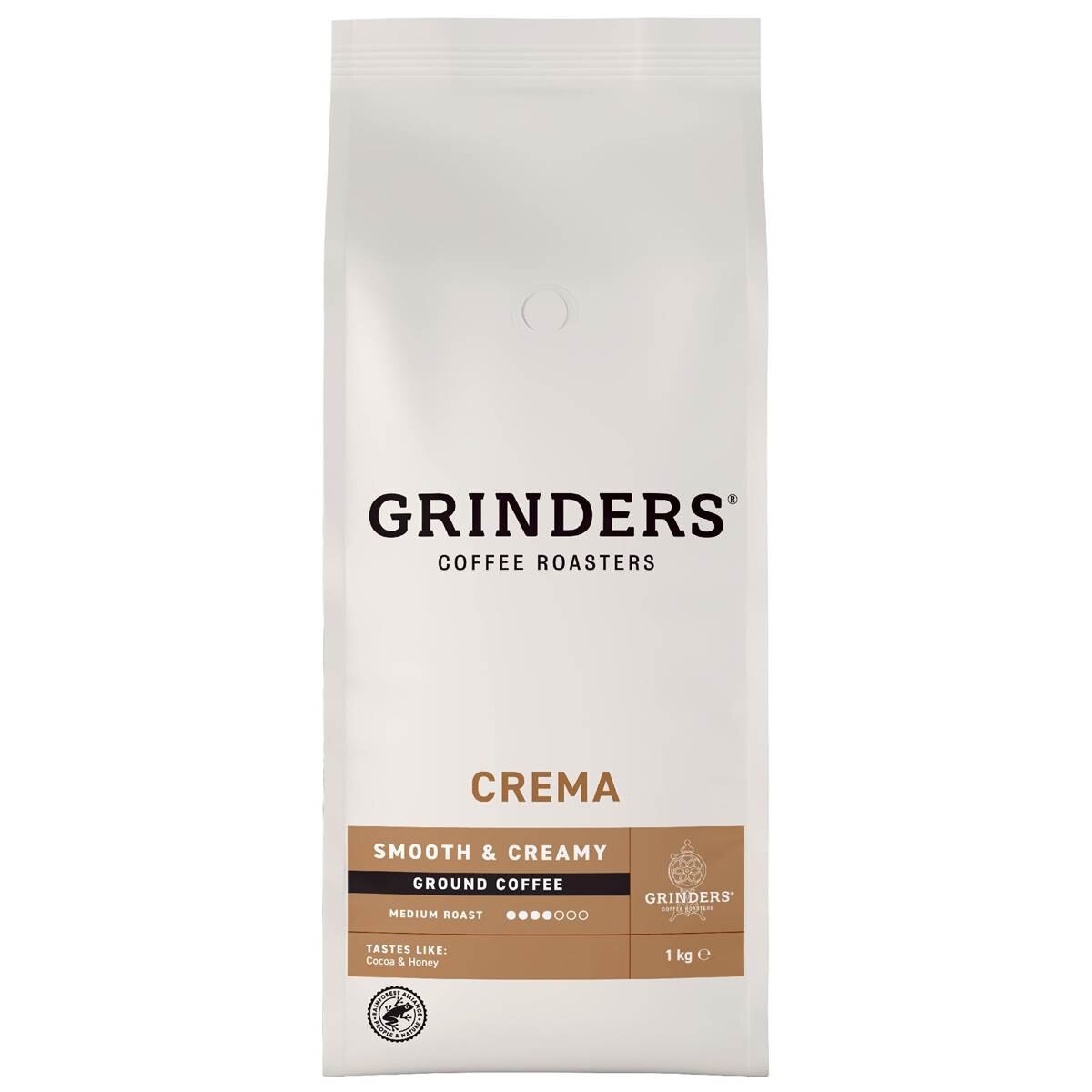 Grinders Crema Ground Coffee 1kg