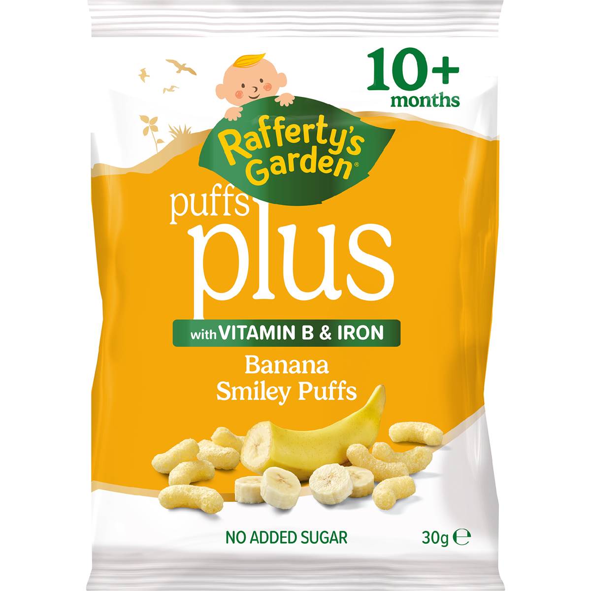 Rafferty's Garden Smiley Puffs Banana 30g