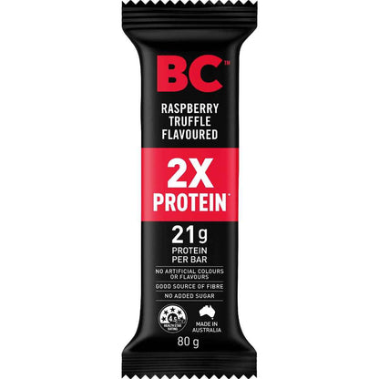 BC Snacks Double Protein Bar Raspberry Truffle 80g