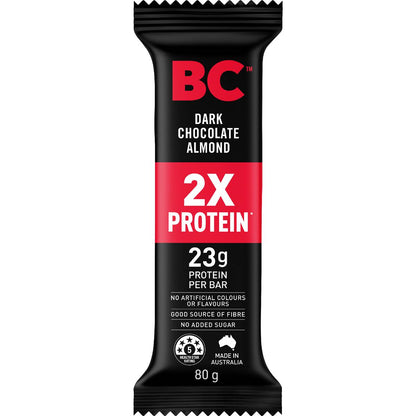 BC Snacks Double Protein Bar Dark Almond 80g