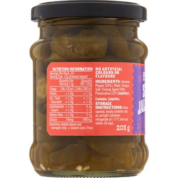 La Mesita Sliced Jalapenos 205g
