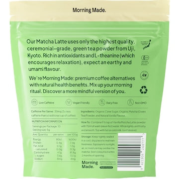 Morning Made Matcha Latte Vanilla Blend 50g
