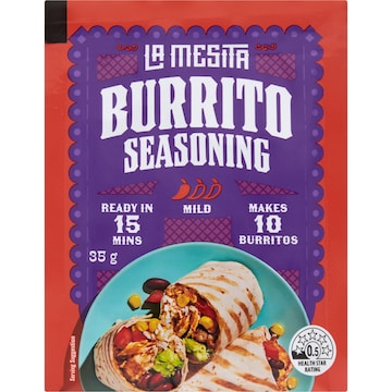 La Mesita Seasoning Burrito Mild 35g