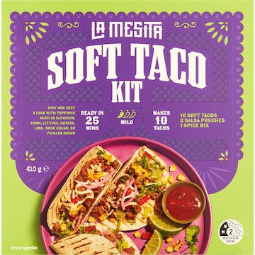 La Mesita Soft Taco Kit 410g