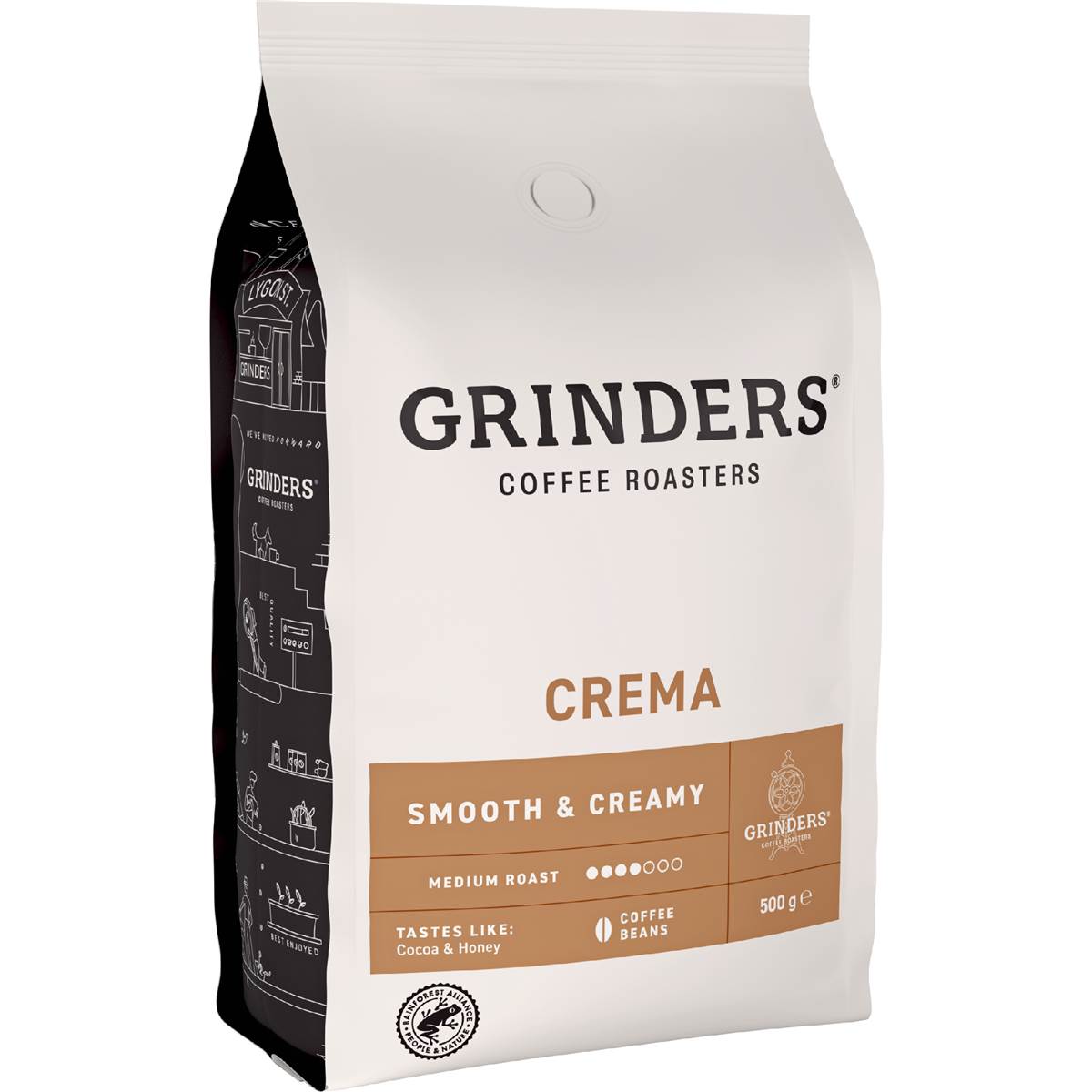 Grinders Crema Coffee Beans 500g