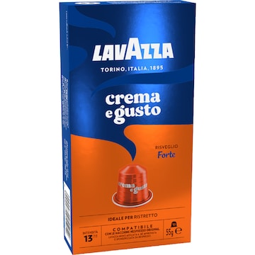 Lavazza Crema e Gusto Forte Coffee Pods Nespresso Compatible 10 pack
