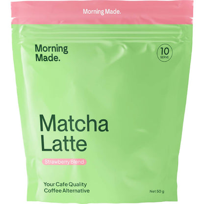 Morning Made Matcha Latte Strawberry Blend 50g