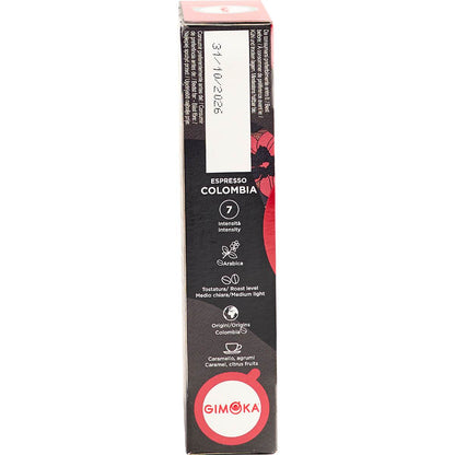 Gimoka Nespresso Pods Colombia 10 pack