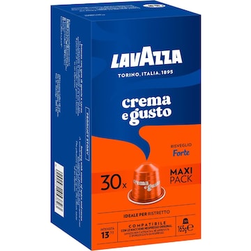 Lavazza Crema E Gusto Forte Coffee Pods Nespresso Compatible 30 pack