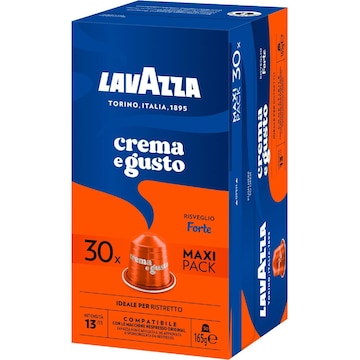 Lavazza Crema E Gusto Forte Coffee Pods Nespresso Compatible 30 pack