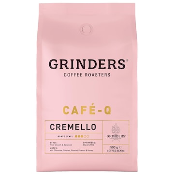 Grinders Cafe Q Cremello Coffee Beans 500g