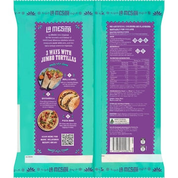 La Mesita Jumbo Tortillas 6 pack