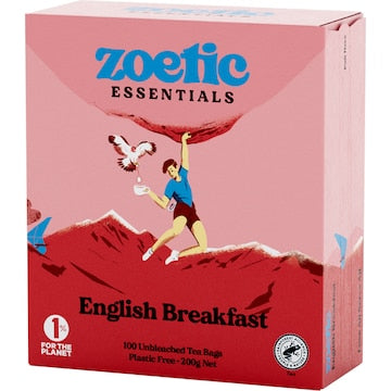 Zoetic English Breakfast Tea Bags 100 pack