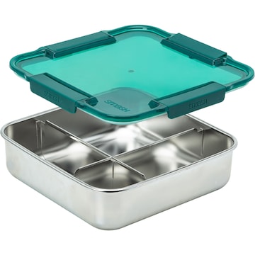 Smash Stainless Steel 4 Compartment Bento Assorted 1.7L each