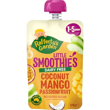 Rafferty's Garden Little Smoothies Baby Food Coconut Mango Passionfruit 120g