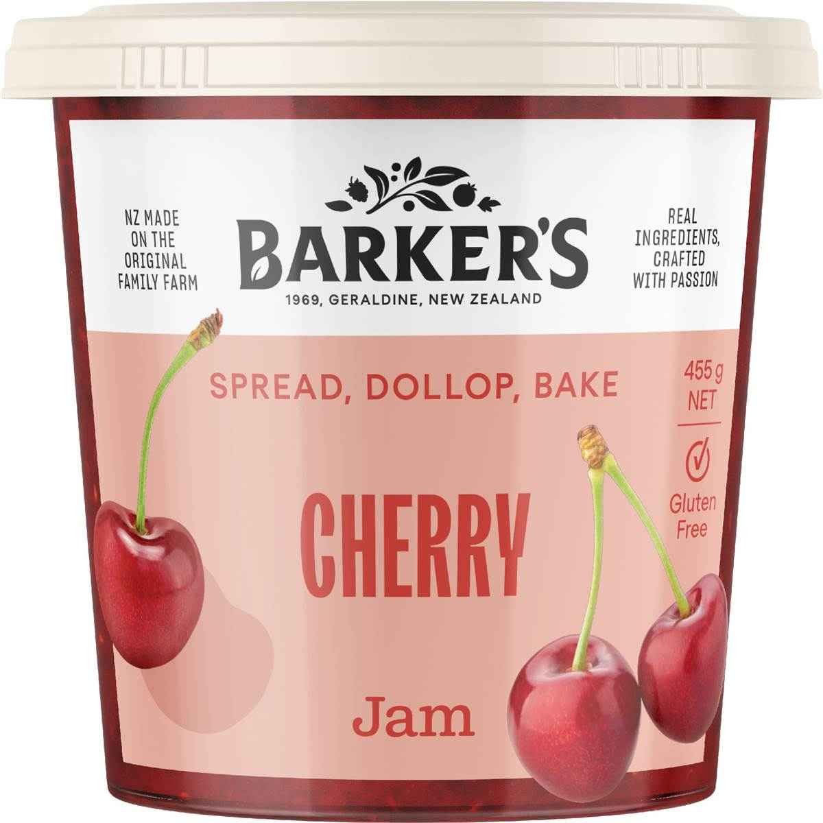 Barker's Cherry Jam 455g