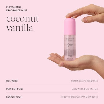 Gem Fragrance Body Mist Coconut Vanilla 90mL