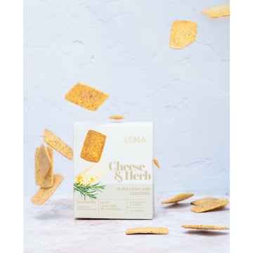 Loka Ultra Low Carb Crackers Cheese & Herb 120g