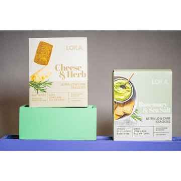 Loka Ultra Low Carb Crackers Cheese & Herb 120g