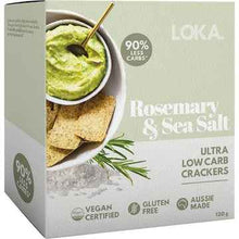 Loka Ultra Low Carb Crackers Rosemary & Sea Salt 120g