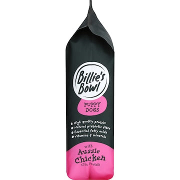 Billie's Bowl Puppy Dry Dog Food With Aussie Chicken 3kg