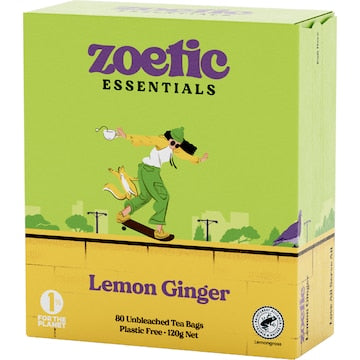 Zoetic Tea Bags Lemon Ginger 80 pack