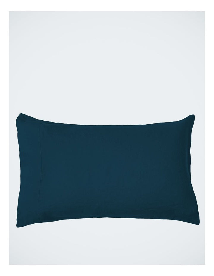Sandy Cape Washed Belgian Linen Sheet Set in Seaglass
