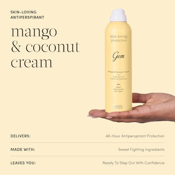 Gem Deodorant Antiperspirant Mango & Coconut Cream 207mL