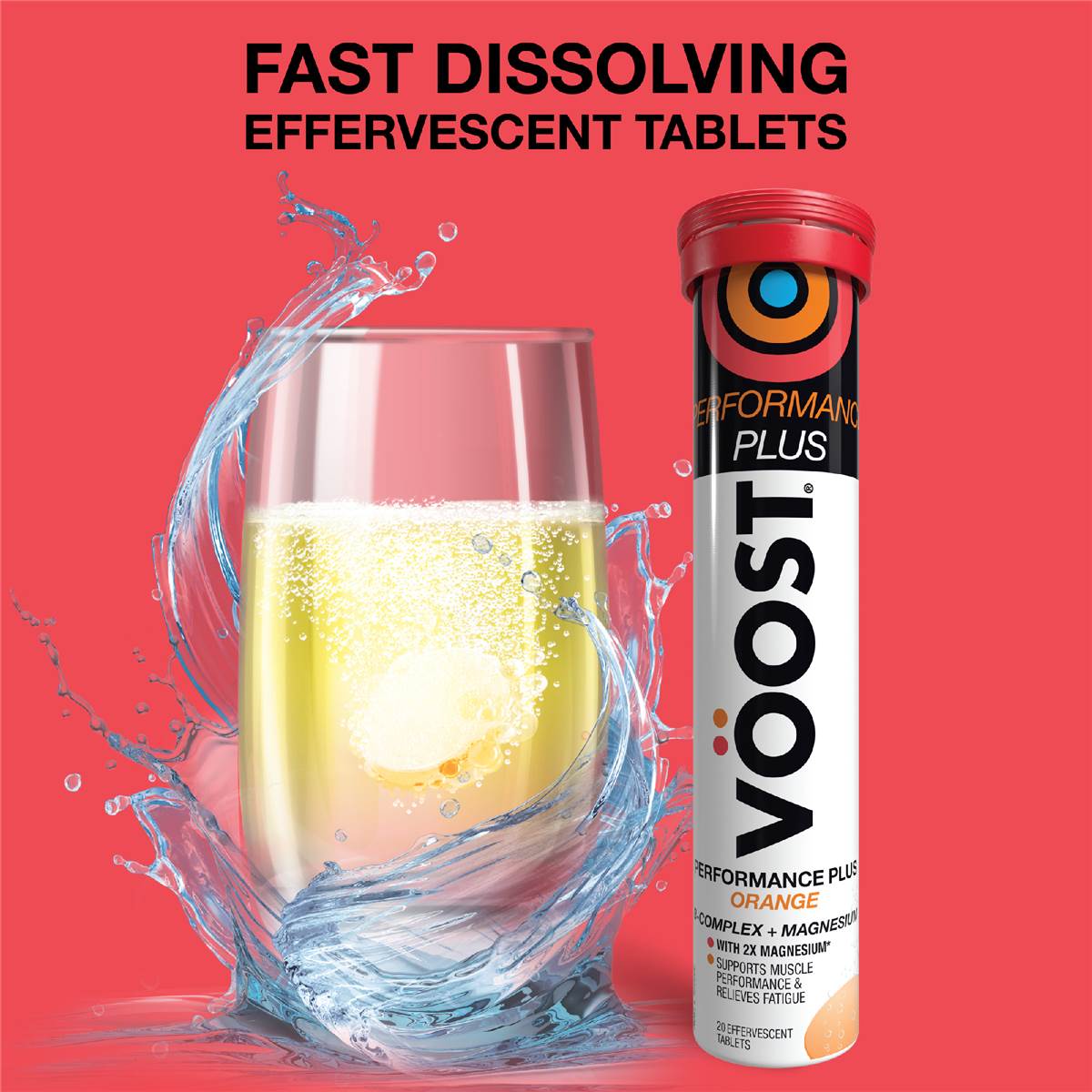 Voost Performance Plus Effervescent Tablets Orange 20 pack