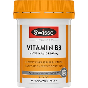 Swisse Ultiboost Vitamin B3 Nicotinamide Tablets 60 pack
