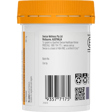 Swisse Ultiboost Vitamin B3 Nicotinamide Tablets 60 pack