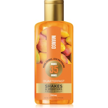 Quarterpast Mango Shakes & Smoothies Syrup 700mL
