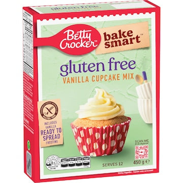 Betty Crocker Bake Smart Gluten Free Vanilla Cupcake Mix 450g