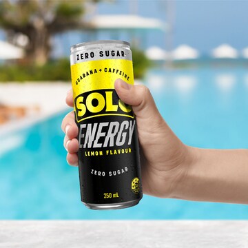 Solo No Sugar Energy Drink Lemon Flavour Can 250mL