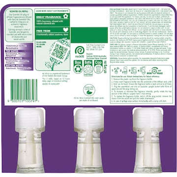 Air Wick 2x Essential Oil Lavender & Bluebells Plug In Refill 19mL x 3 pack