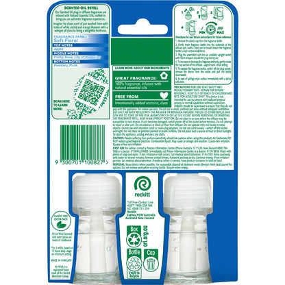 Air Wick 2x Essential Oil Ocean Waves & Sea Salt Plug In Refill 19mL x 2 pack