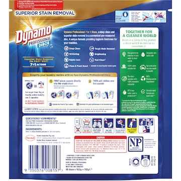 Dynamo Professional Laundry Capsules 7 In 1 Action 48 pack