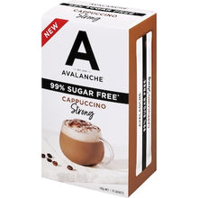 Avalanche 99% Sugar Free Coffee Sachets Strong Cappuccino 10 pack