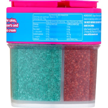 Dollar Sweets Rainbow Sanding Sugar 107g