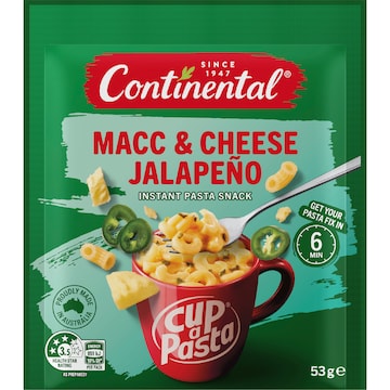 Continental Cup A Pasta Macc & Cheese Jalapeno 53g