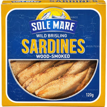 Sole Mare Wild Brisling Sardines Wood Smoked 120g