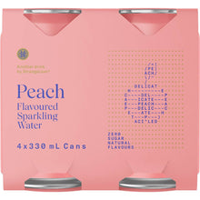 StrangeLove Peach Flavoured Sparkling Water 330mL x 4 pack