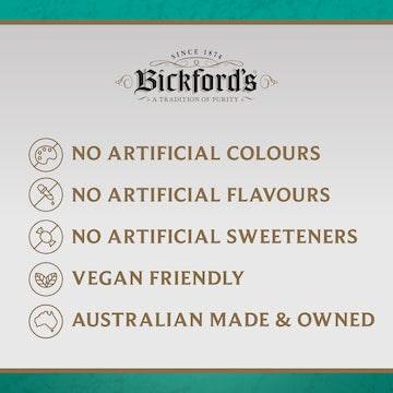 Bickford's No Added Sugar Cordial Tropical 750mL