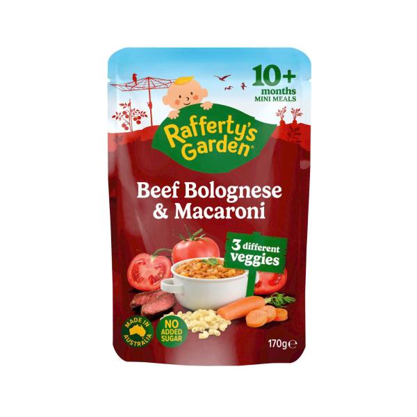 RAFFERTYS GARDEN 10 MONTHS BABY FOOD:BABYS BOLOGNESE W:.:170 GRAM