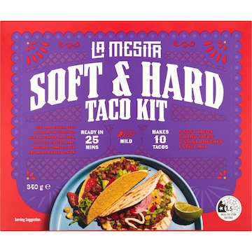 La Mesita Soft & Hard Taco Kit 340g