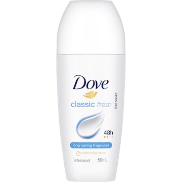 Dove Women 48hr Deodorant Roll On Classic 50mL