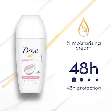 Dove Women 48hr Deodorant Roll On Powder 50mL