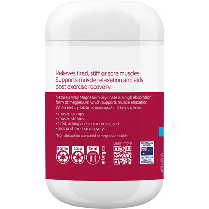 Nature's Way Magnesium Glycinate Tablets 130 pack
