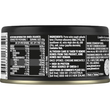 John West Yellowfin Tuna Chilli In Oil 90g