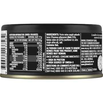 John West Yellowfin Tuna In Italian Style Oil 90g